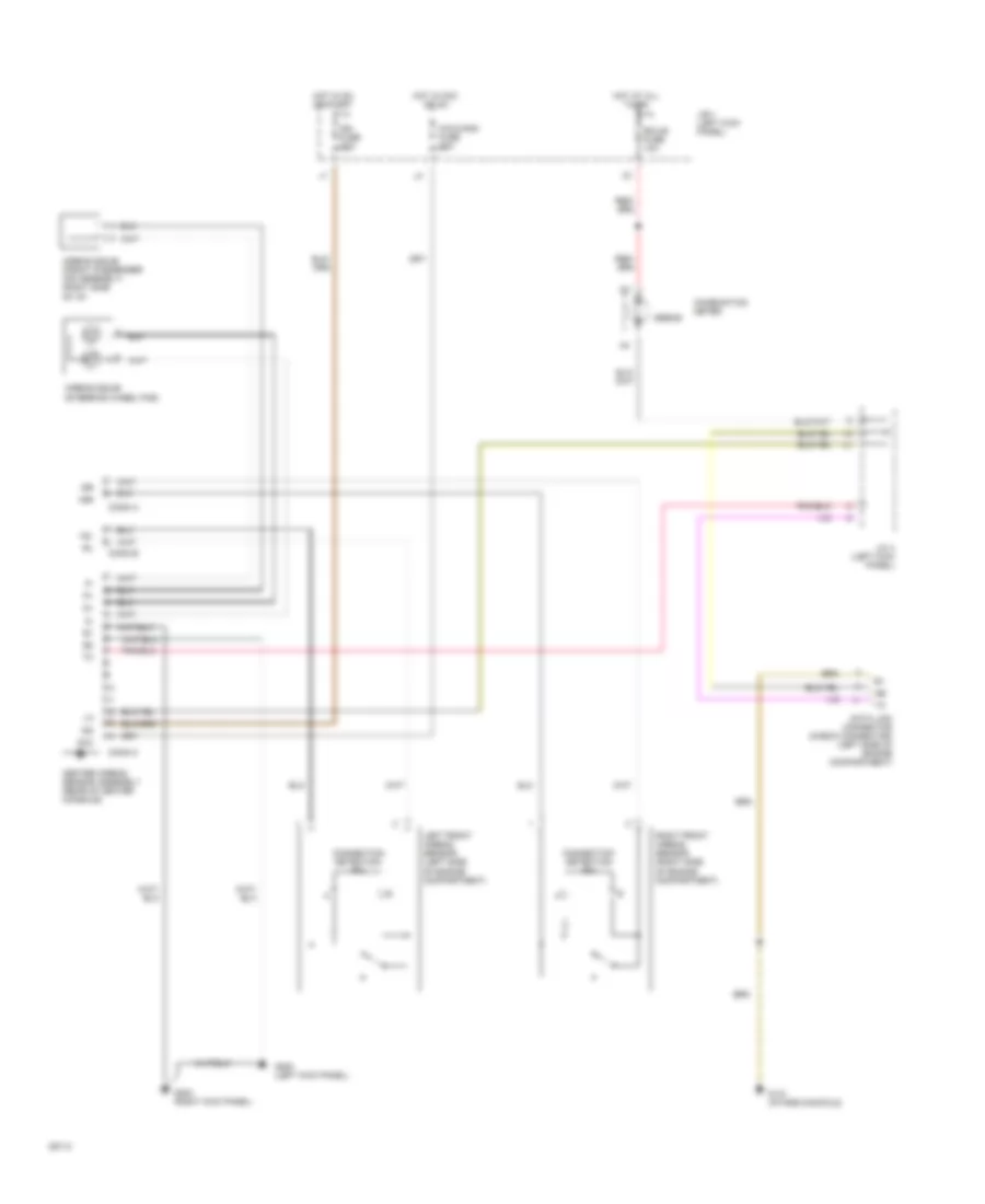 Supplemental Restraint Wiring Diagram with Front Passenger Airbag Assembly for Toyota Corolla LE 1994