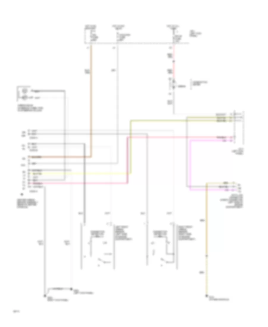 Supplemental Restraint Wiring Diagram without Front Passenger Airbag Assembly for Toyota Corolla LE 1994