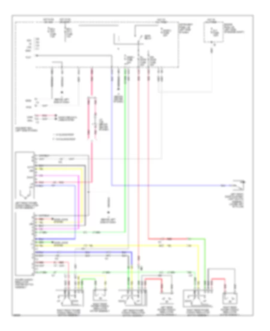 Power Windows Wiring Diagram Except Hybrid for Toyota Camry Hybrid XLE 2013