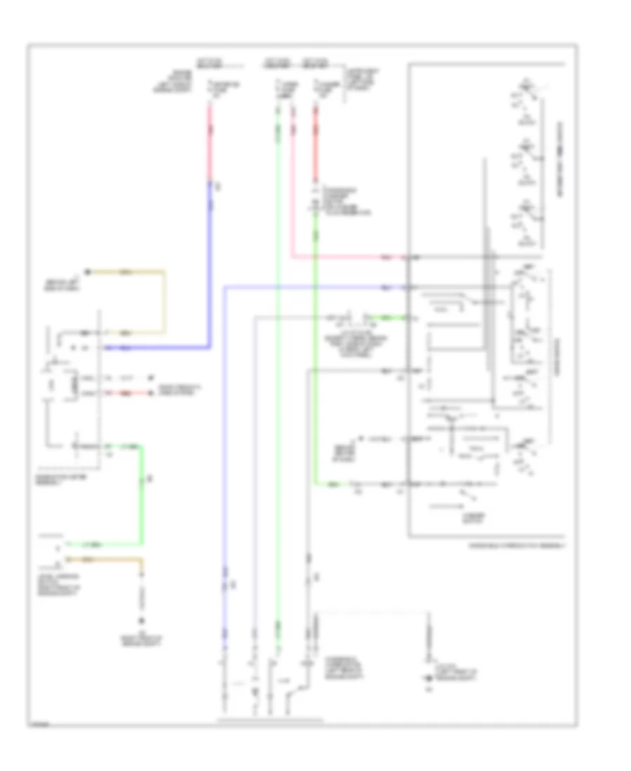 WiperWasher Wiring Diagram for Toyota Camry Hybrid XLE 2013