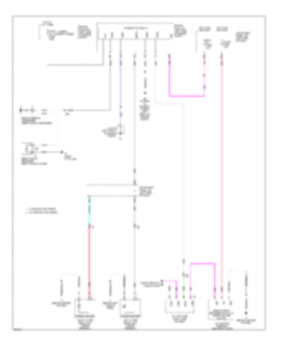 Defoggers Wiring Diagram for Toyota Camry Hybrid XLE 2013