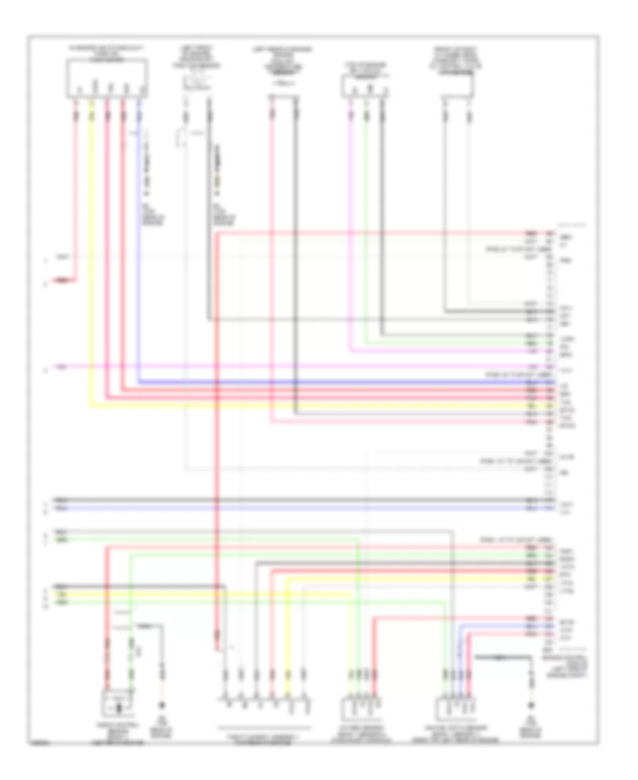 2.5L Hybrid, Engine Controls Wiring Diagram (4 of 4) for Toyota Camry Hybrid XLE 2013
