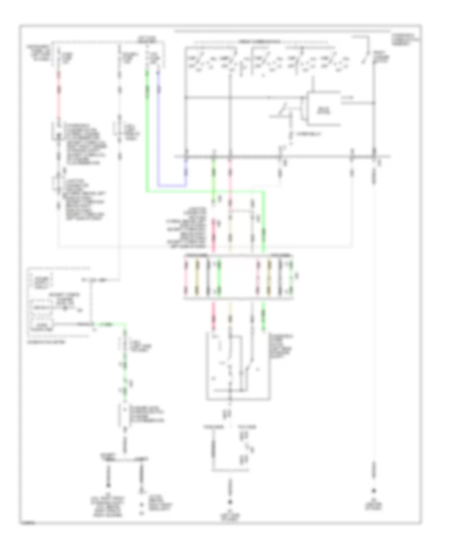 WiperWasher Wiring Diagram for Toyota Camry 2011