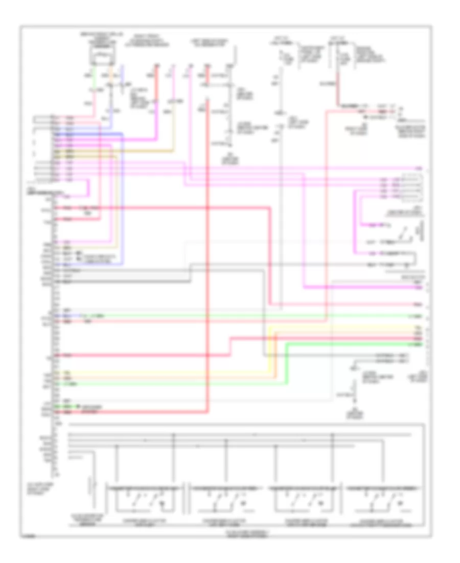2.4L Hybrid, Automatic AC Wiring Diagram (1 of 3) for Toyota Camry 2011