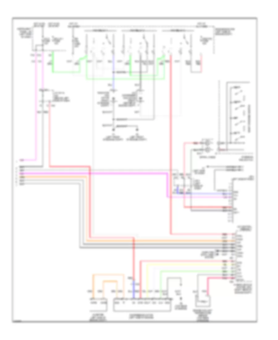 2.4L Hybrid, Automatic AC Wiring Diagram (3 of 3) for Toyota Camry 2011