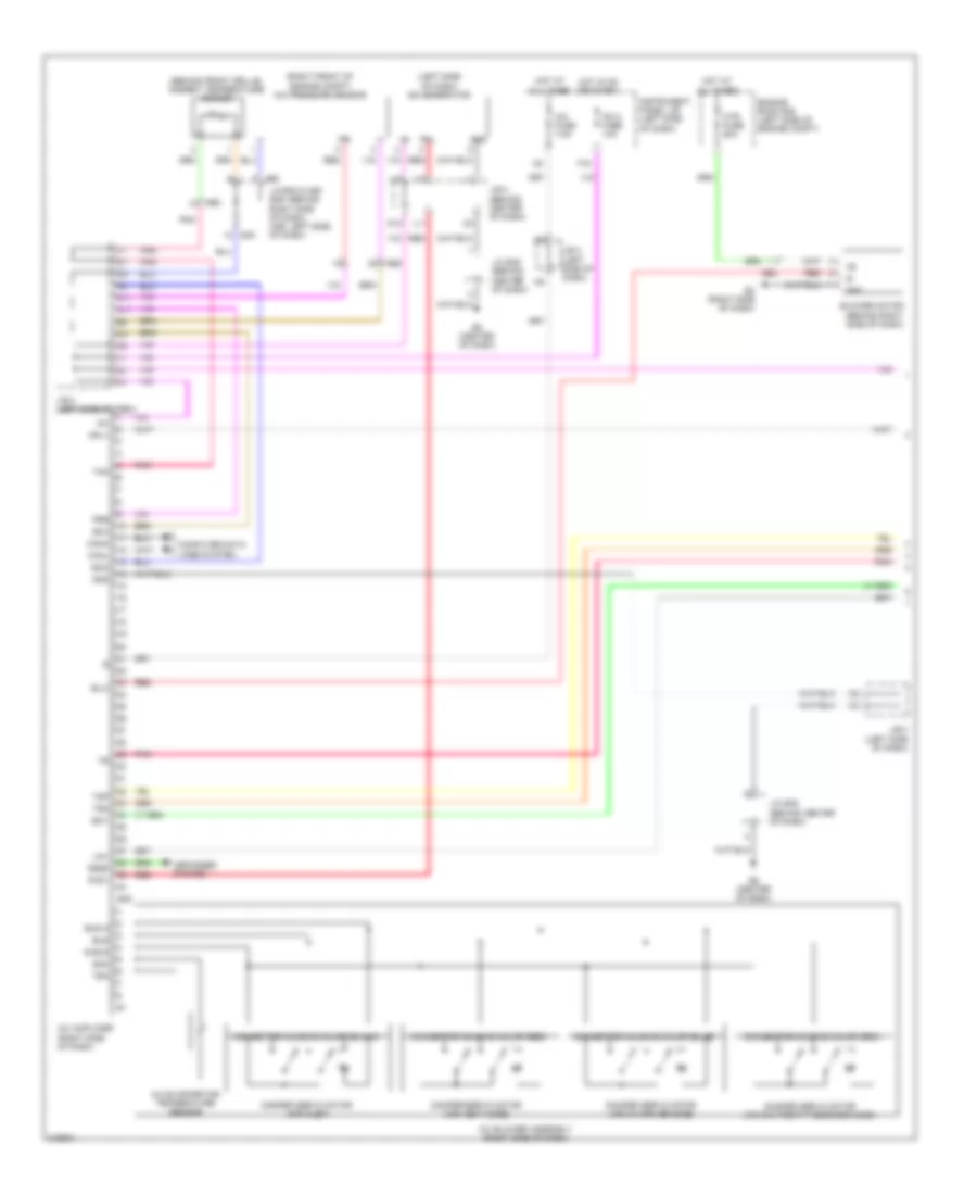 2.5L, Automatic AC Wiring Diagram (1 of 2) for Toyota Camry 2011