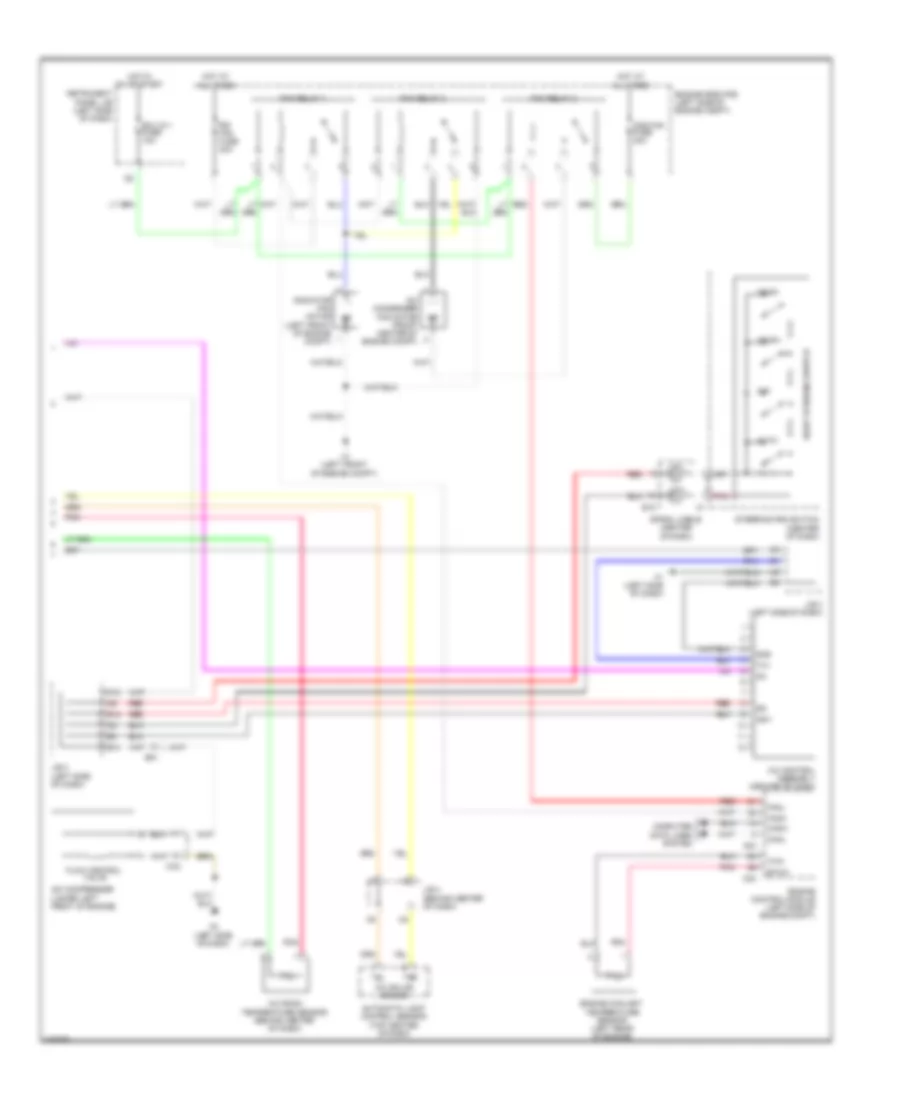 2.5L, Automatic AC Wiring Diagram (2 of 2) for Toyota Camry 2011