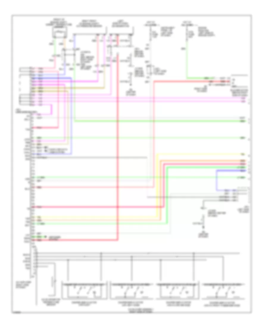 3.5L, Automatic AC Wiring Diagram (1 of 2) for Toyota Camry 2011
