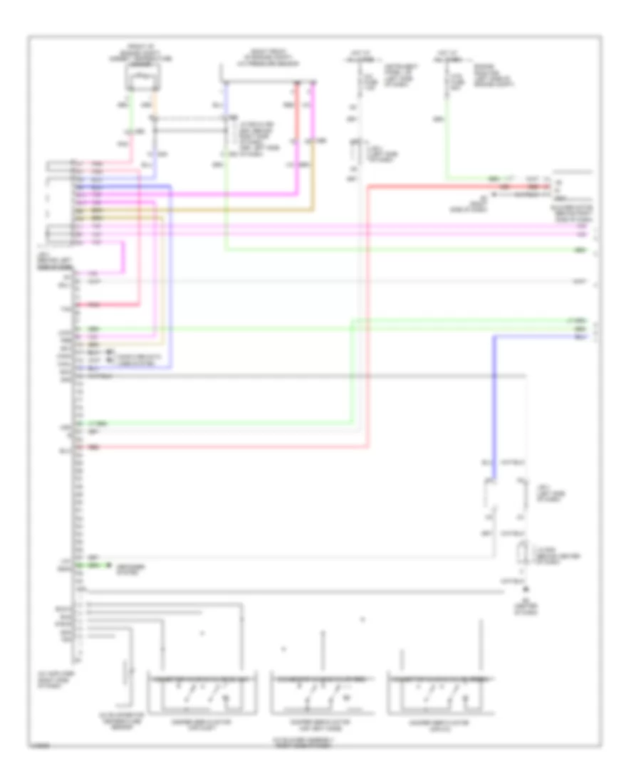 3.5L, Manual AC Wiring Diagram (1 of 2) for Toyota Camry 2011