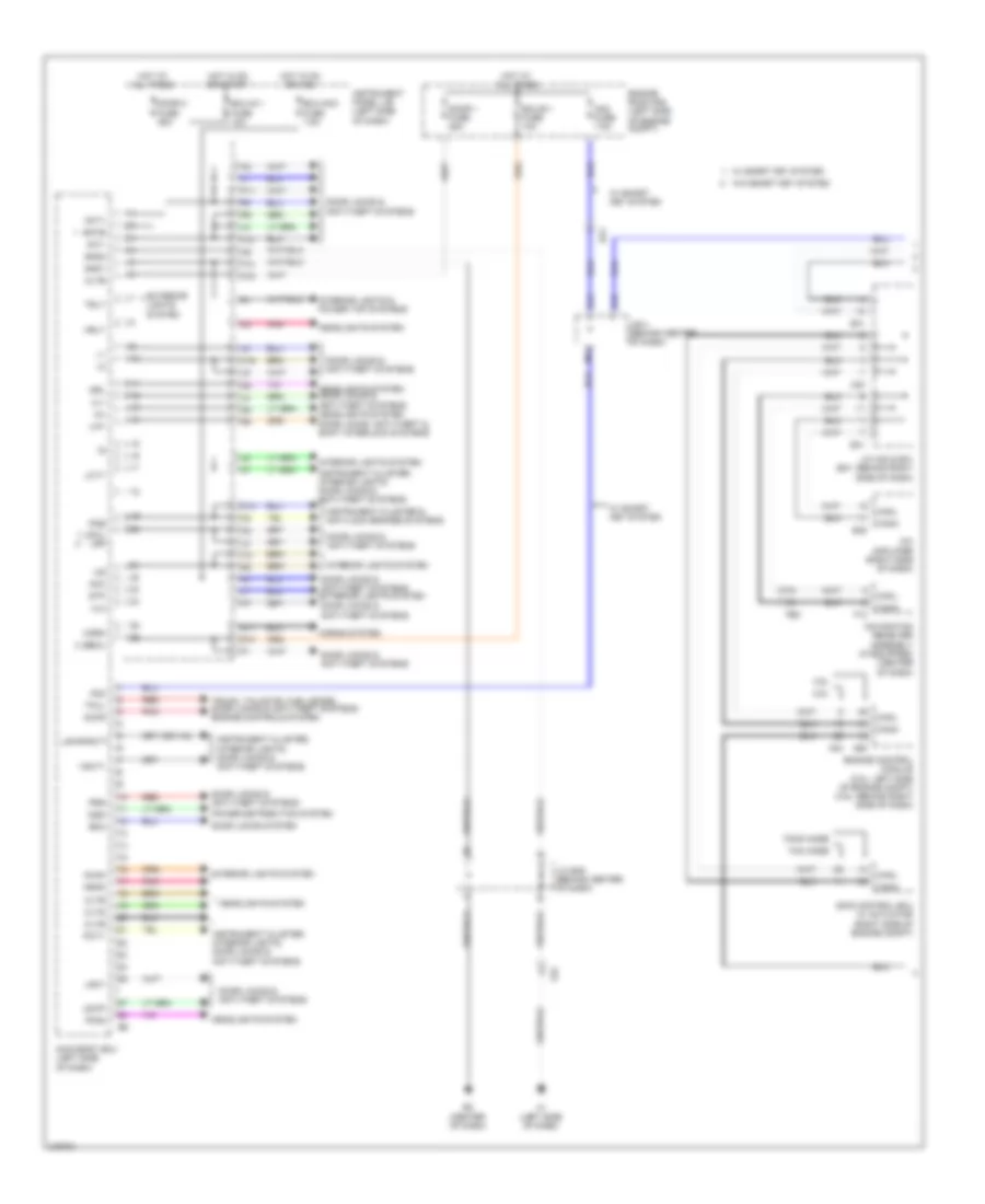 Body Control Modules Wiring Diagram Except Hybrid 1 of 2 for Toyota Camry 2011