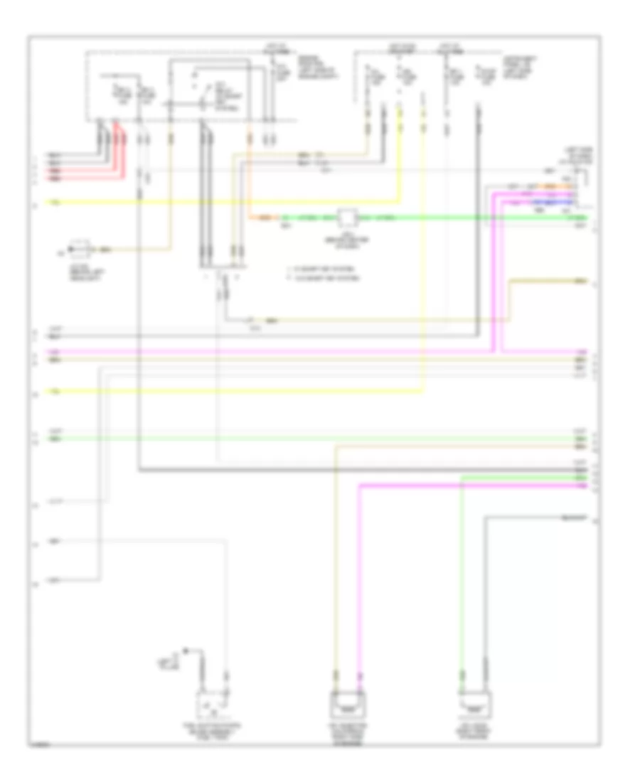 2.5L, Engine Performance Wiring Diagram (2 of 5) for Toyota Camry 2011