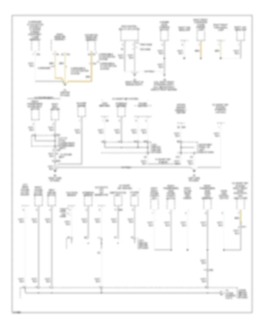 Ground Distribution Wiring Diagram, Except Hybrid (3 of 4) for Toyota Camry 2011