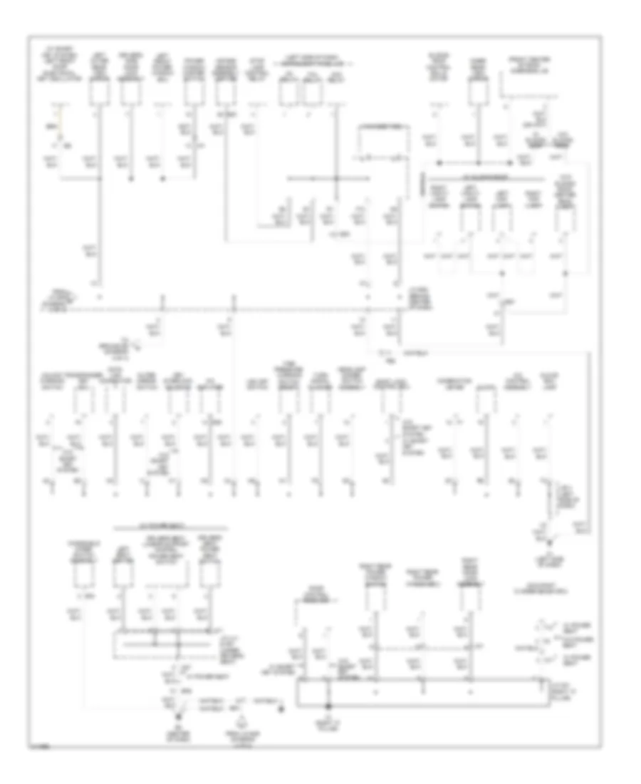 Ground Distribution Wiring Diagram Except Hybrid 4 of 4 for Toyota Camry 2011