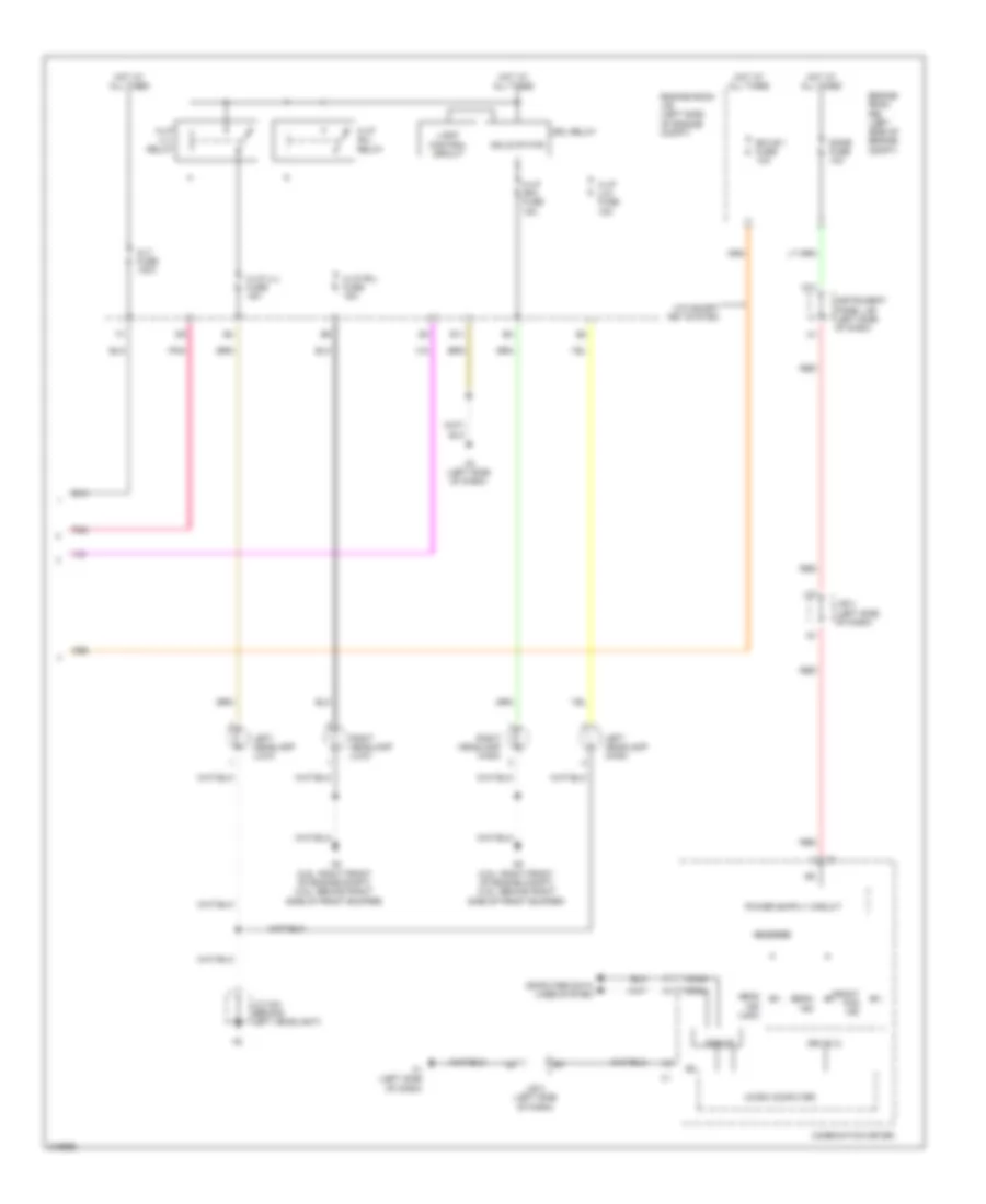 Headlights Wiring Diagram, Except Hybrid (2 of 2) for Toyota Camry 2011