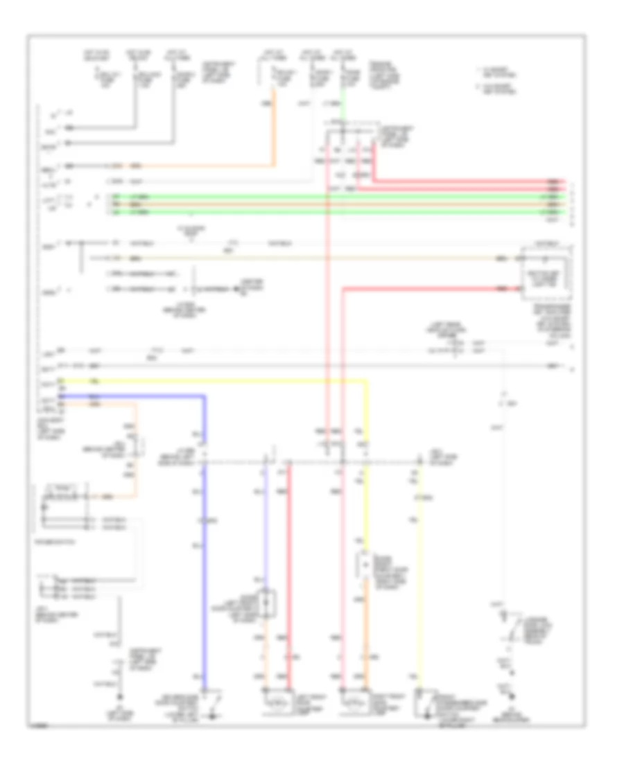 Courtesy Lamps Wiring Diagram Except Hybrid 1 of 2 for Toyota Camry 2011