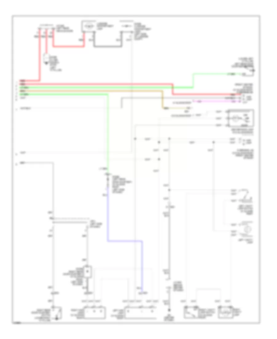 Courtesy Lamps Wiring Diagram, Except Hybrid (2 of 2) for Toyota Camry 2011