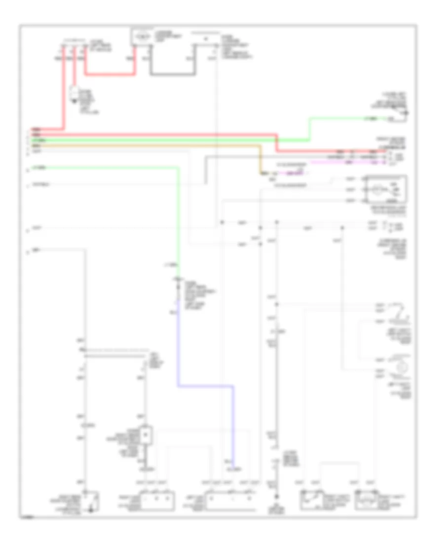 Courtesy Lamps Wiring Diagram, Hybrid (2 of 2) for Toyota Camry 2011