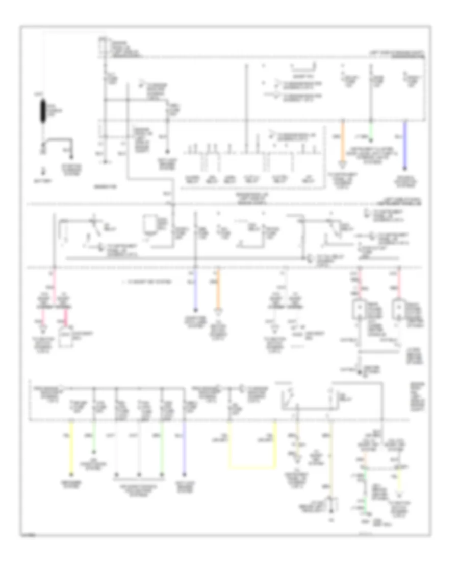 Power Distribution Wiring Diagram Except Hybrid 1 of 3 for Toyota Camry 2011