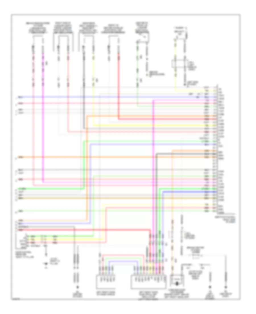 Power Door Locks Wiring Diagram, Hybrid (4 of 4) for Toyota Camry 2011