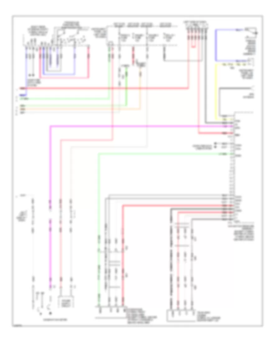 6-Speaker System Wiring Diagram, with Navigation (2 of 2) for Toyota Camry 2011