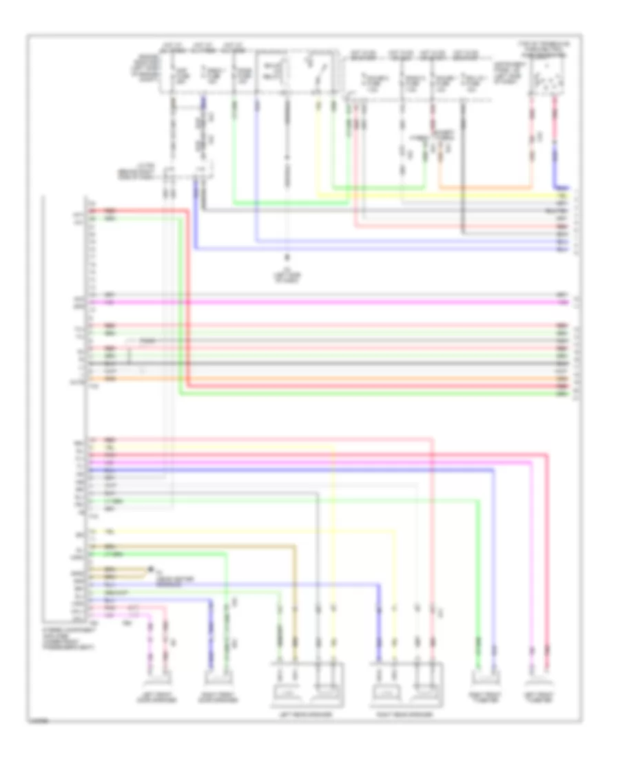 8-Speaker System Wiring Diagram, with Navigation (1 of 3) for Toyota Camry 2011