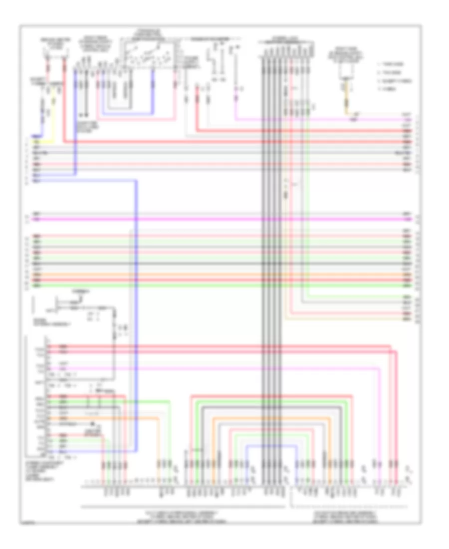 8 Speaker System Wiring Diagram with Navigation 2 of 3 for Toyota Camry 2011