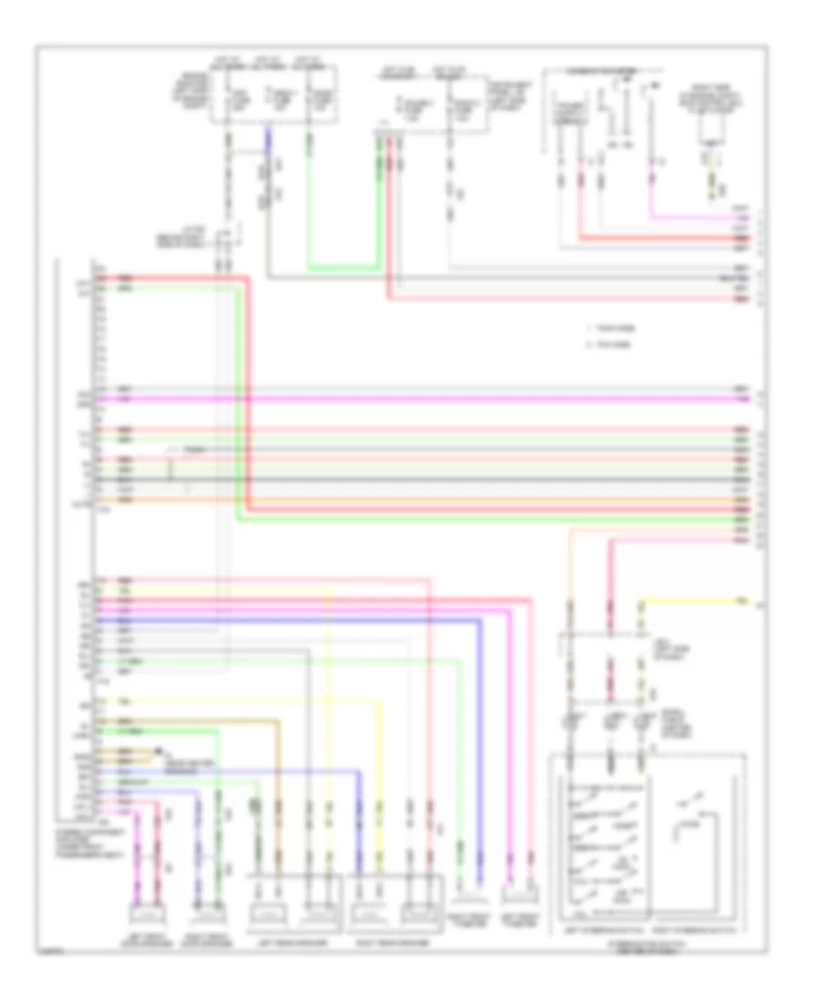 8-Speaker System Wiring Diagram, without Navigation (1 of 2) for Toyota Camry 2011