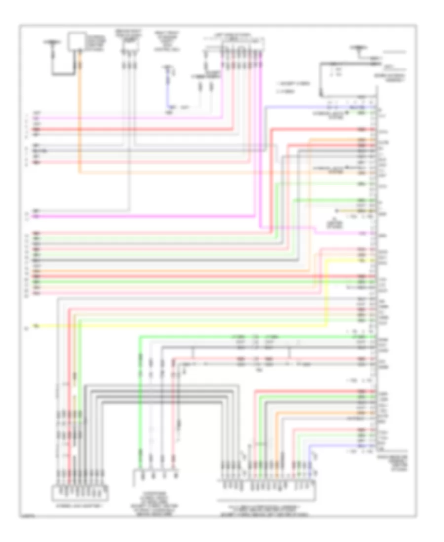 8-Speaker System Wiring Diagram, without Navigation (2 of 2) for Toyota Camry 2011