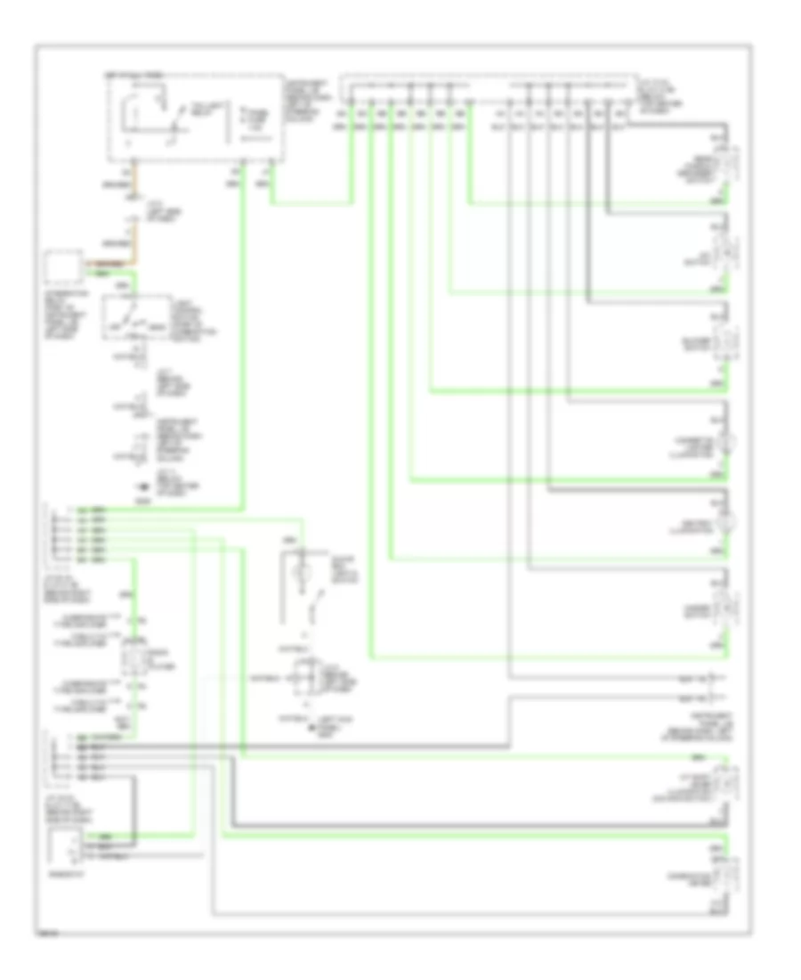 Instrument Illumination Wiring Diagram for Toyota Camry LE 1998