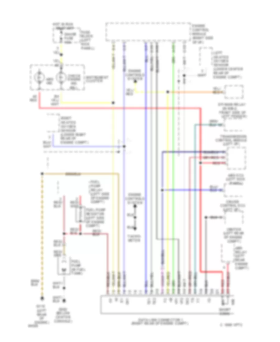 Data Link Connector Wiring Diagram for Toyota Land Cruiser 1994