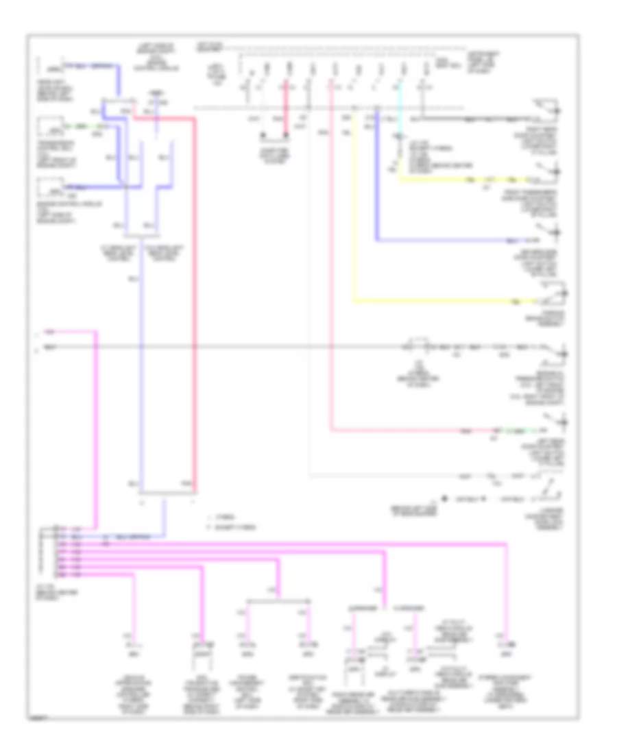 Instrument Cluster Wiring Diagram 2 of 2 for Toyota Camry LE 2013