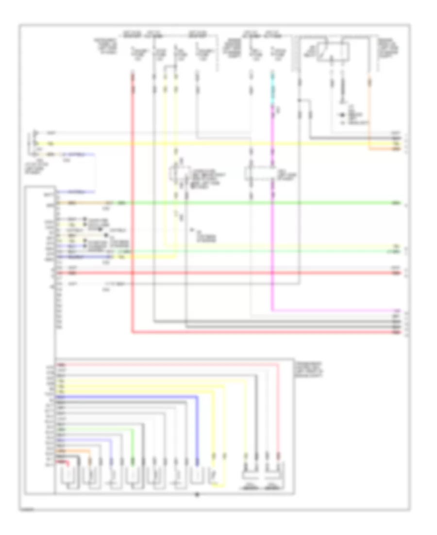 2.5L, Transmission Wiring Diagram (1 of 2) for Toyota Camry Hybrid 2011