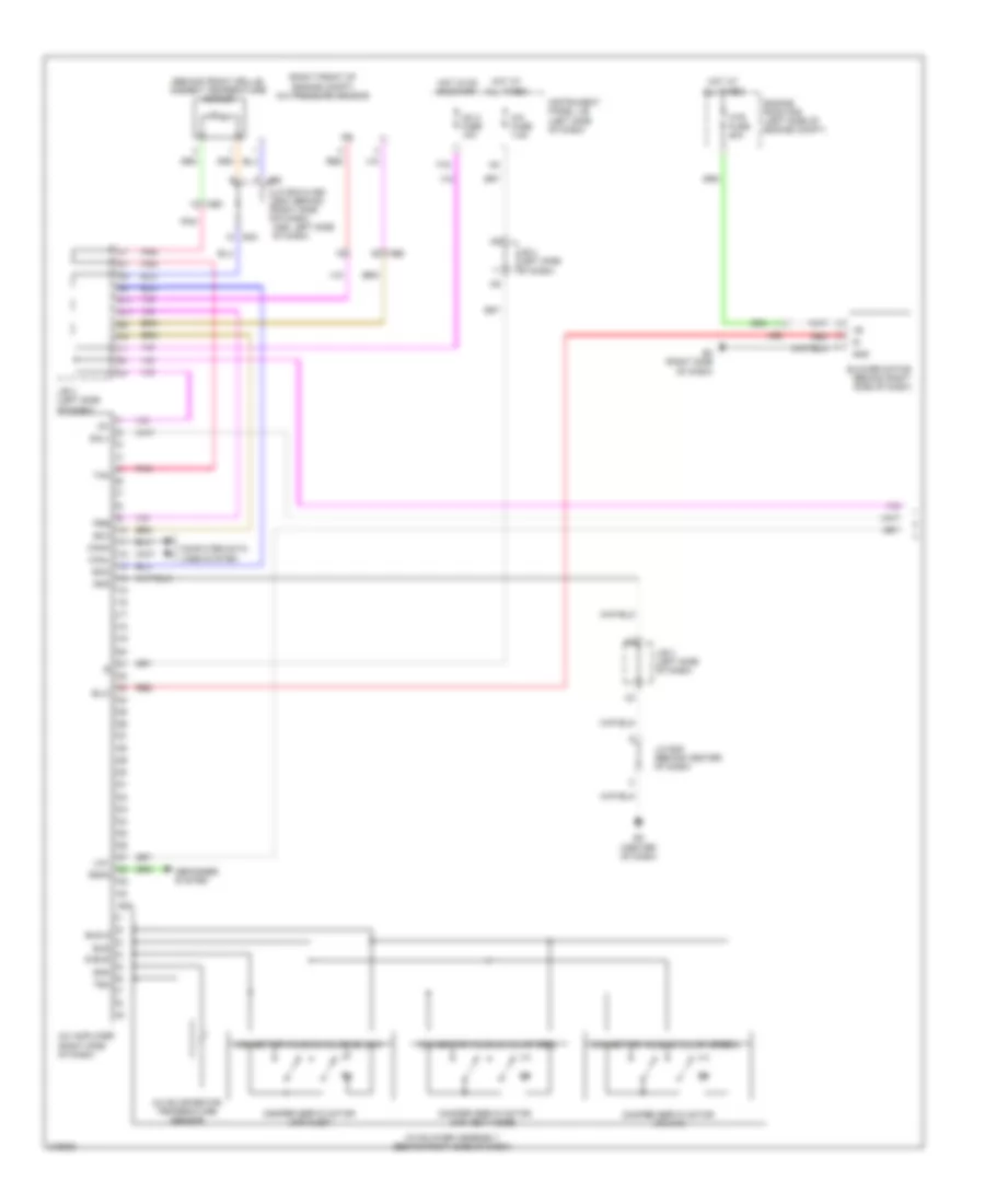 2.5L, Manual AC Wiring Diagram (1 of 2) for Toyota Camry Hybrid 2011