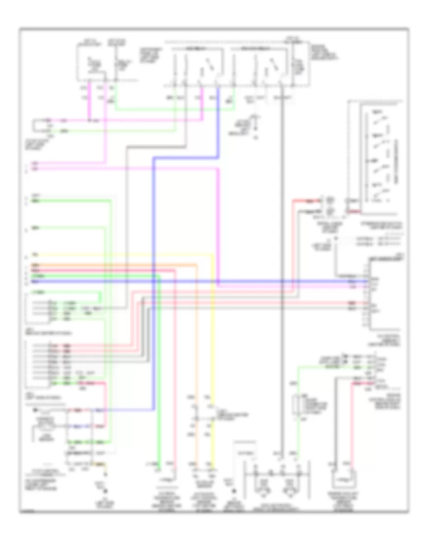 3.5L, Automatic AC Wiring Diagram (2 of 2) for Toyota Camry Hybrid 2011