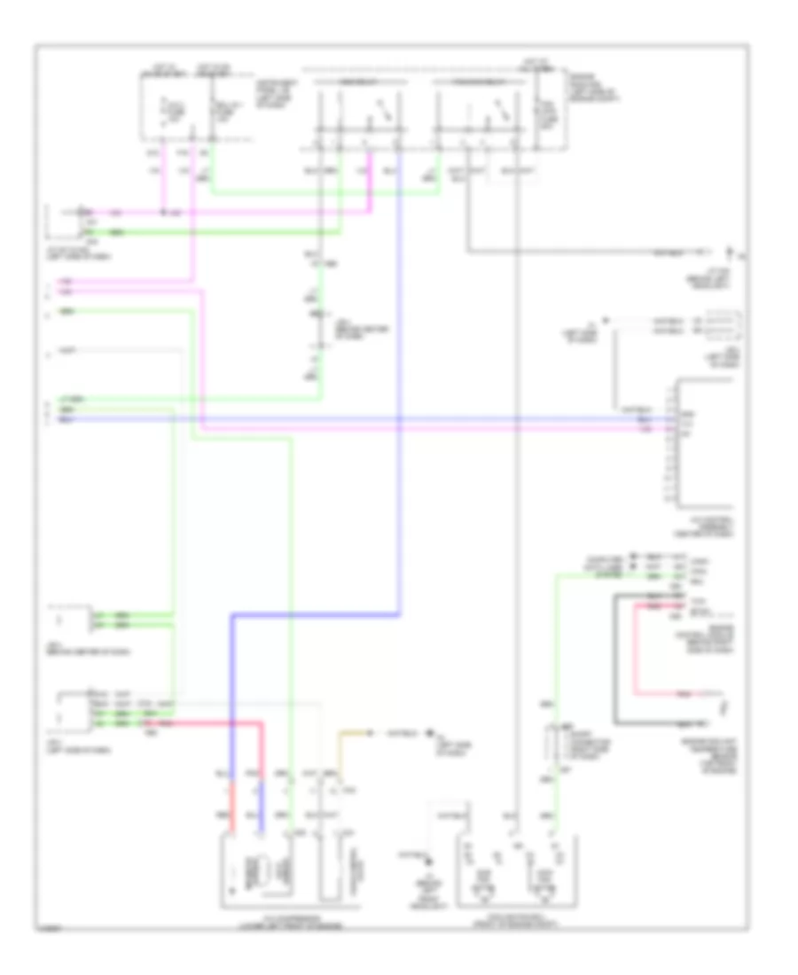3.5L, Manual AC Wiring Diagram (2 of 2) for Toyota Camry Hybrid 2011
