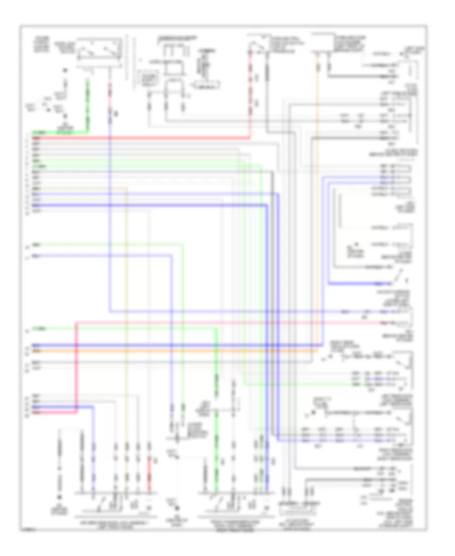 Forced Entry Wiring Diagram, Except Hybrid without Smart Key System (2 of 2) for Toyota Camry Hybrid 2011