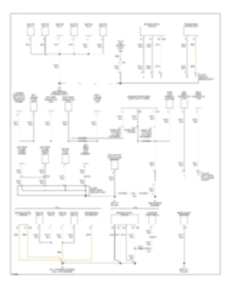 Ground Distribution Wiring Diagram Except Hybrid 1 of 4 for Toyota Camry Hybrid 2011