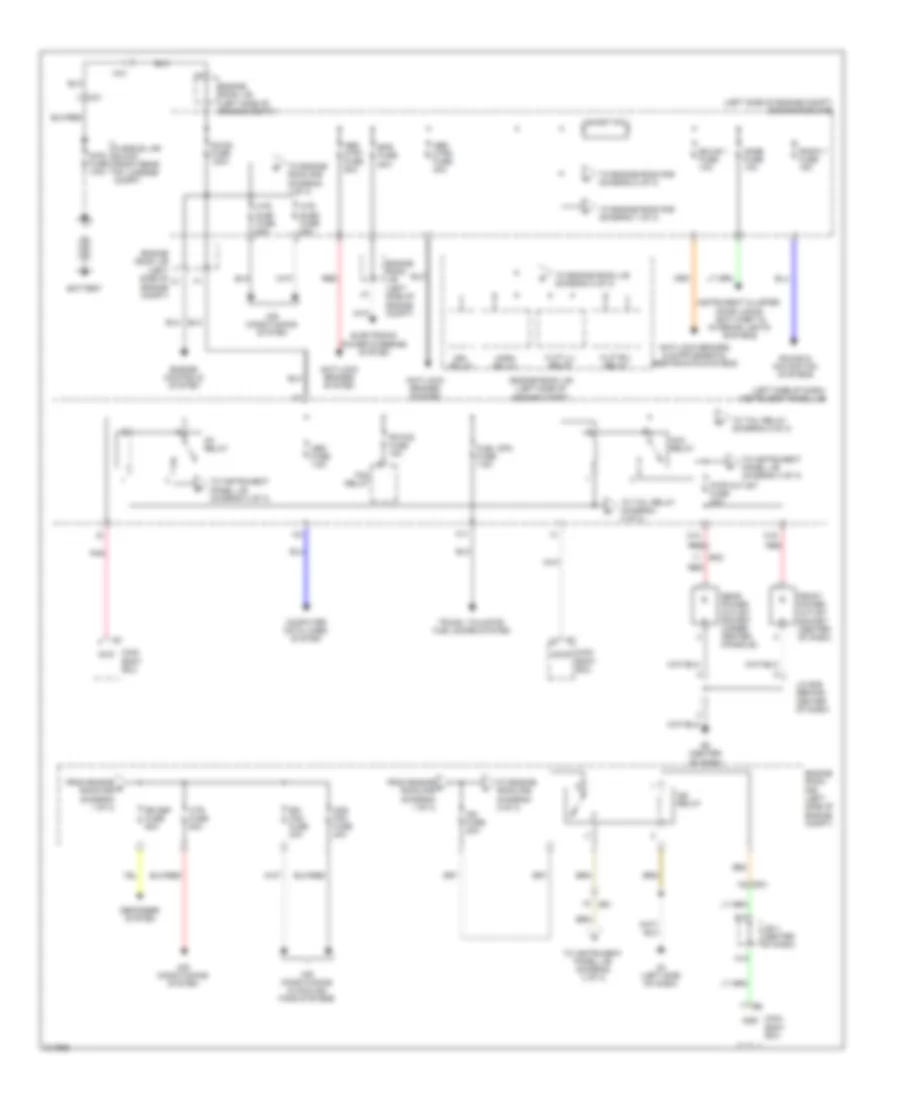 Power Distribution Wiring Diagram, Hybrid (1 of 3) for Toyota Camry Hybrid 2011