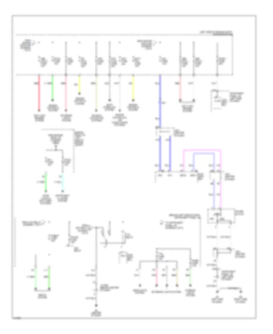 Power Distribution Wiring Diagram, Hybrid (2 of 3) for Toyota Camry Hybrid 2011