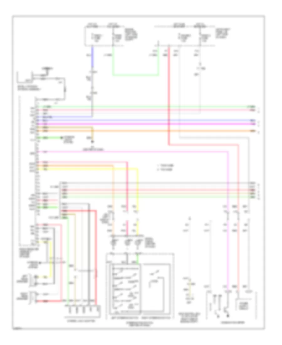 6 Speaker System Wiring Diagram Except Hybrid without Navigation 1 of 2 for Toyota Camry Hybrid 2011