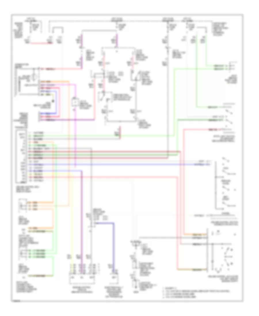 Cruise Control Wiring Diagram for Toyota Camry XLE 1998