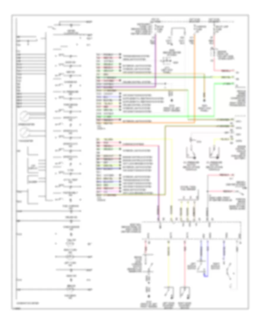 Instrument Cluster Wiring Diagram for Toyota Celica GT 2001