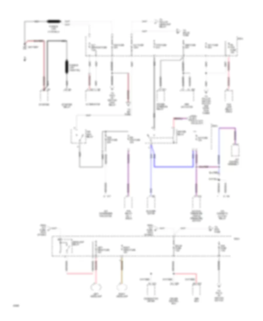 Power Distribution Wiring Diagram 1 of 4 for Toyota MR2 1994