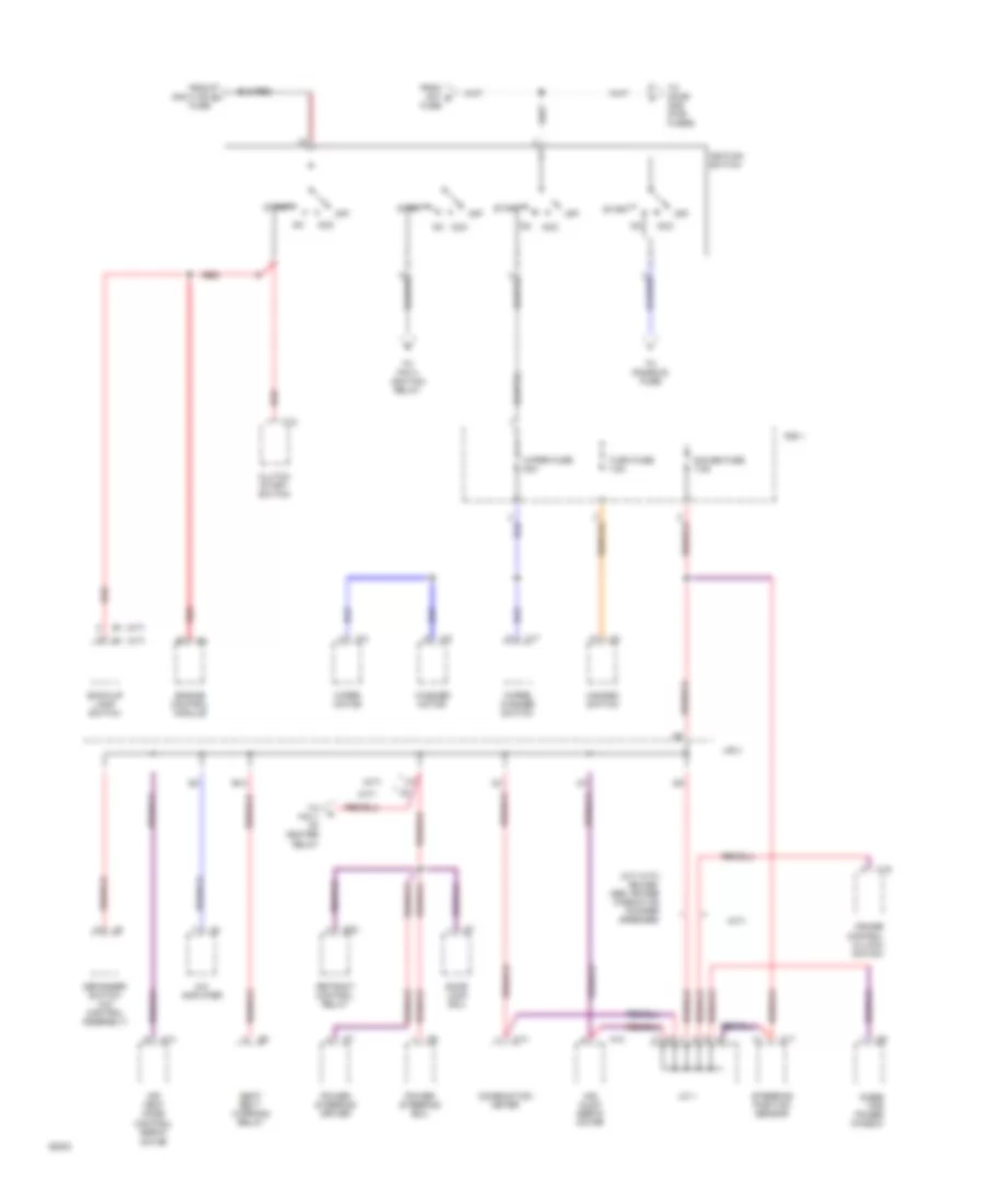 Power Distribution Wiring Diagram 2 of 4 for Toyota MR2 1994