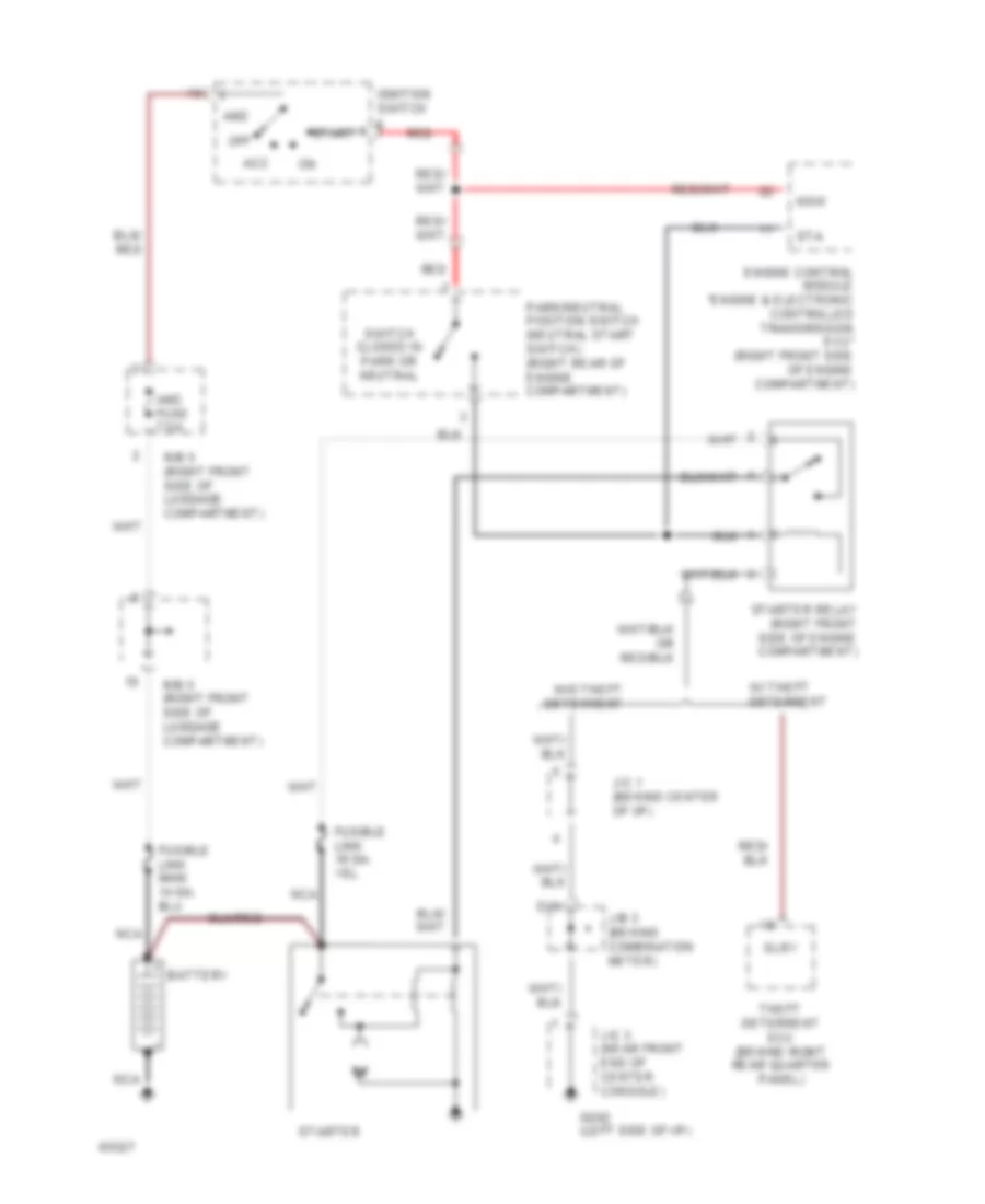 2 2L Starting Wiring Diagram A T for Toyota MR2 1994