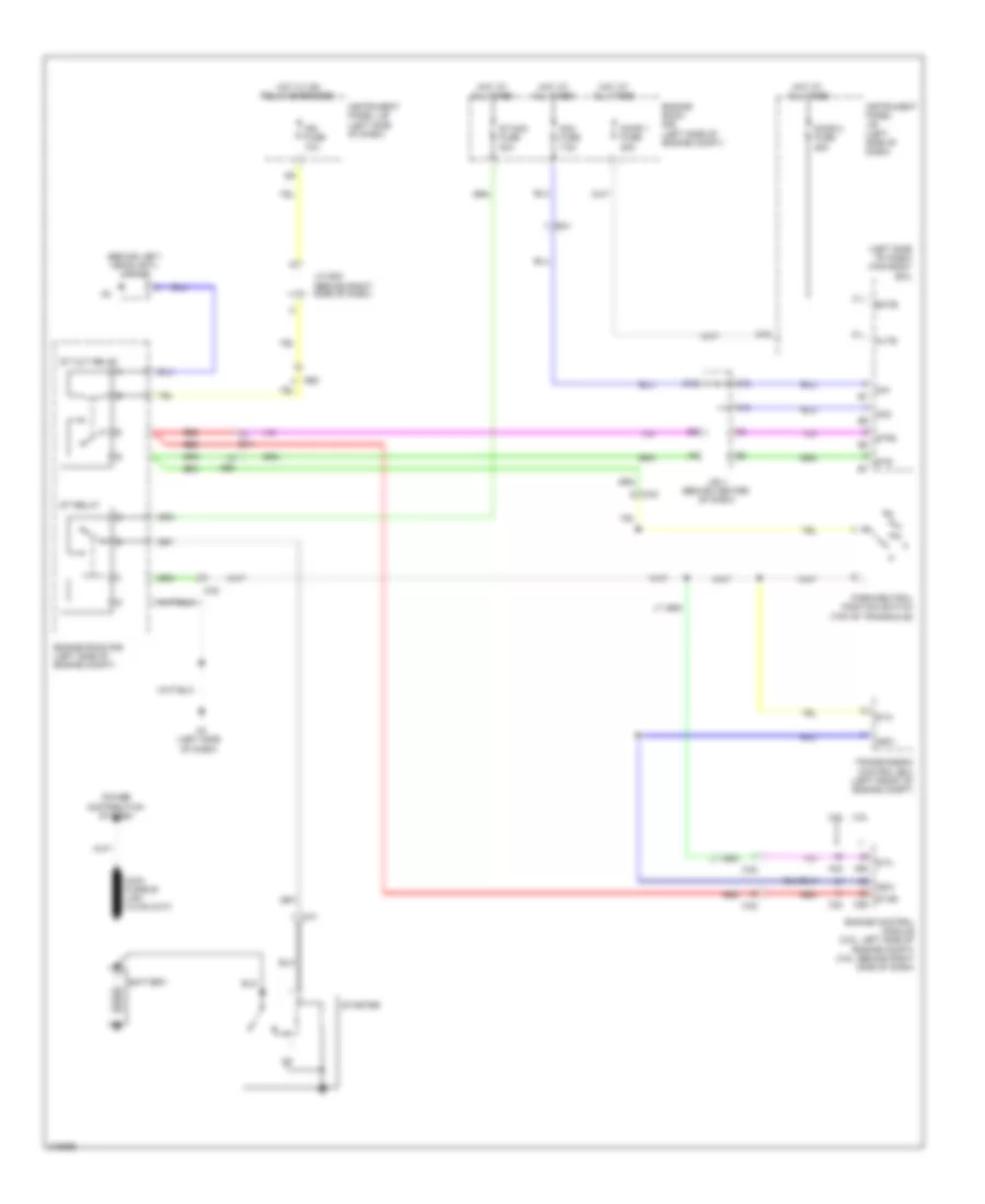 Starting Wiring Diagram, with Smart Key System for Toyota Camry LE 2011