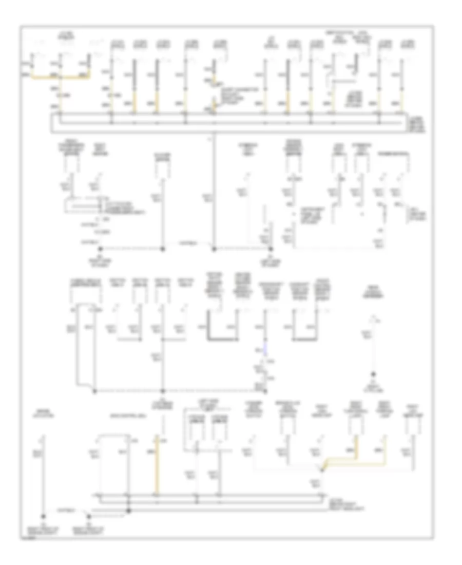 Ground Distribution Wiring Diagram, Hybrid (4 of 4) for Toyota Camry LE 2011