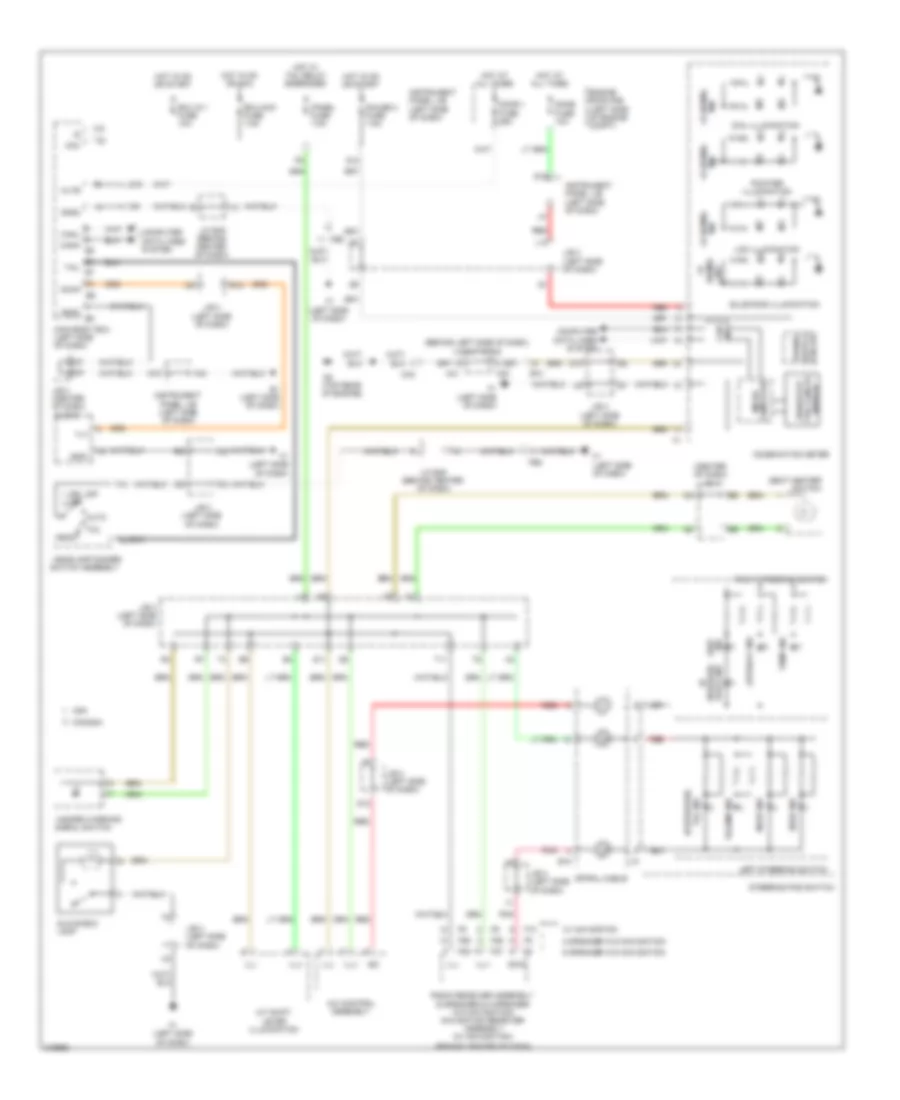 Instrument Illumination Wiring Diagram, Hybrid for Toyota Camry LE 2011