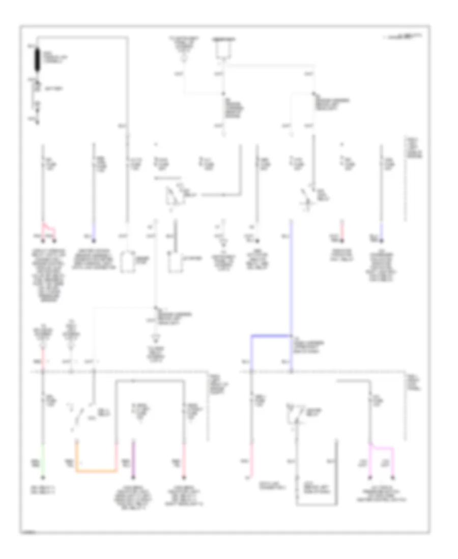 Power Distribution Wiring Diagram 1 of 3 for Toyota Celica GT 1998