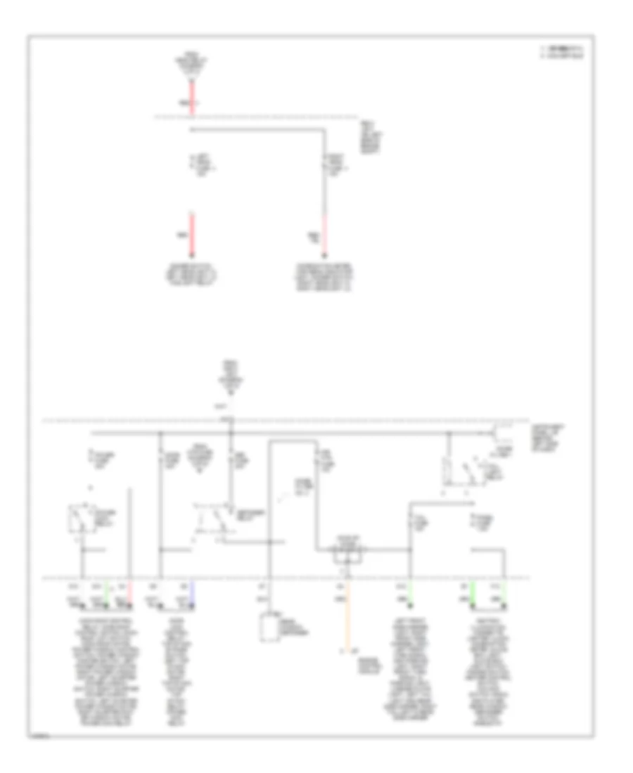 Power Distribution Wiring Diagram 3 of 3 for Toyota Celica GT 1998